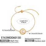 color: E163-Gold Bracelet -24cm