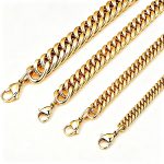 color: 4mm Lobster Clasp Gold / size: 17cm Stainless Steel