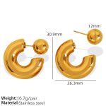color: EH591 Gold Earrings