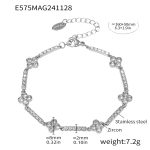color: E575-Steel Color Zircon Bracelet