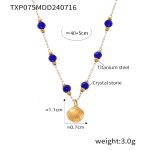 color: TXP075-Gold Necklace