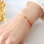 color: E026-March Olive Yellow Stone Bracelet