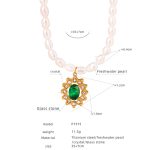 color: P1515-Sunflower Green Glass Stone
