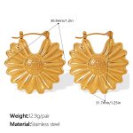 color: EH708G Gold Earrings