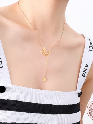 Xingyue Stainless Steel Necklace Y2g Necklace Girls Girlfriends' Gift Plated 18K Ornament P315
