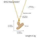 color: RP017-Y Letter Gold Necklace 40+5cm