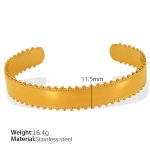 color: SZ82 Adjustable Gold Bangle