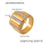 color: A813-Gold Ring / size: US 6