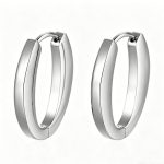 color: Flat Round Ear Cuff Steel Color MS-593