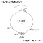 color: TXE486-Steel Color Bracelet 15+5cm