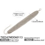 color: TXE547-Steel Color Bracelet 17.5+5cm