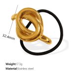color: FZ11G Gold Hair Tie