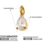 color: D201-Drop Zircon Pendant
