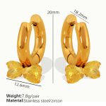 color: EH299 Yellow Zircon Earrings