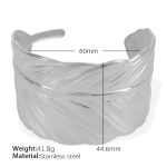 color: SZ158 Adjustable Silver Bangle
