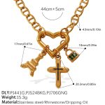 color: XL505G1 Gold Necklace