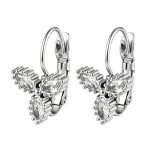 color: Three Marquise French Clasp Earrings 13 Steel Color
