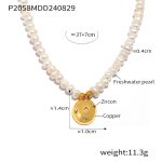 color: P2058-Freshwater Pearl Necklace