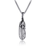 color: Eagle Claw & Feather + Stainless Steel Chain
