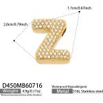 color: D450-Letter Z Gold Pendant