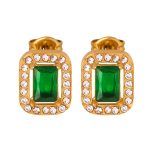color: F890-Square Green Glass Stone