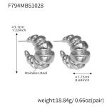 color: F794-Steel Color Earrings