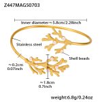 color: Z447-Gold Zircon Bangle