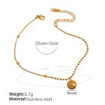 color: TPJL05G Gold Anklet