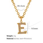 color: XL175 Gold E Necklace