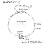 color: RE023-J Letter Steel Color Bracelet 16+5cm