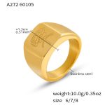 color: A272-Gold Ring / size: US 6