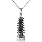 color: Leifeng Pagoda + Stainless Steel Chain