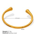 color: SZ166 Gold Bangle