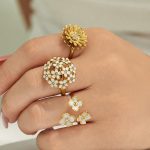 New Stainless Steel Oil Dripping Snow Daisy Ring Light Luxury High-Grade Plant Flower Jewelry