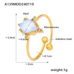 color: A139-Gold Drop Ring / size: US 7