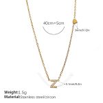 color: XL543WEGZ Letter Necklace