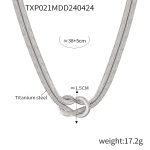 color: TXP021-Steel Color Necklace