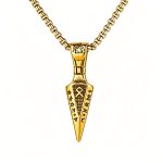 color: Gold New Arrowhead + Plated Chain