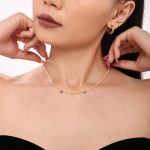 Dopamine Zircon Handmade Natural Stone Beaded Clavicle Necklace Accessories