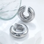 color: Pattern Ear Clip Steel Color MS-198