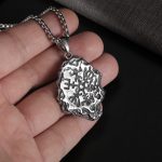 color: Meteorite + Stainless Steel Chain