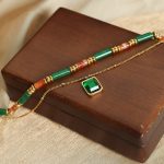 New Retro Affordable Luxury Personalized Advanced Natural Stone Handmade Beaded Double-Layer Necklace Ornament Women