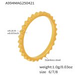 color: A994-Gold Ring / size: US 6