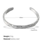 color: SZ54S Silver Bangle