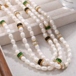 Retro Easy Matching Freshwater Pearl Necklace, Bracelet Set Women's Light Luxury Personality