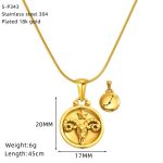 color: SP343G-1 (Aries) Snake Chain