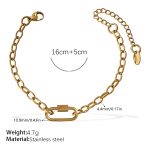 color: SL302G Gold Bracelet