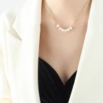 color: P1422-Gold Necklace -40+5cm