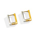 color: Rectangle Two-tone Gold Ear Cuff