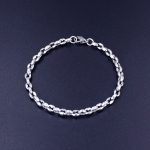 color: Coffee Bean Chain 5mm Lobster Clasp / size: 18cm Bracelet